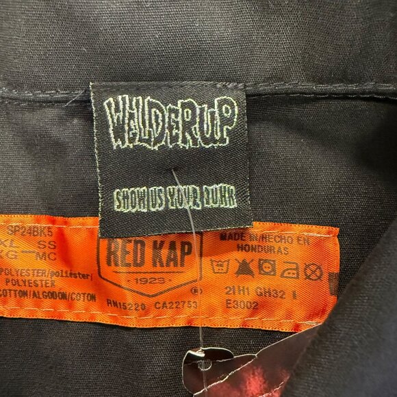 NWT RedKap Welderup El Diablo Loco Mechanic Workshirt Black Button-Up 3XL Mens - Picture 8 of 14